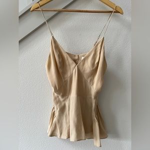 TOVE - Delphi Silk Camisole Buff - US8 EU38 M - Unworn